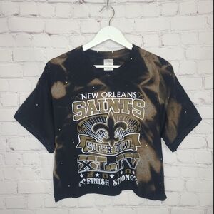 New Orleans Saints Crop Tee